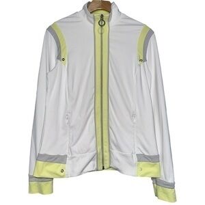 Tail Tech Women’s Size XS White Yellow Gray ActiveWear Performance Golf Jacket